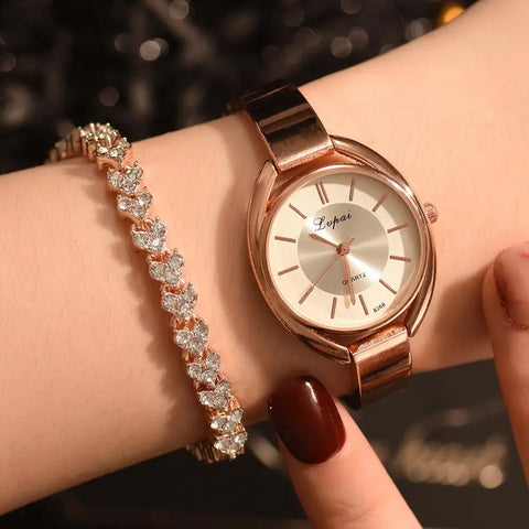 Gold Quartz Watch