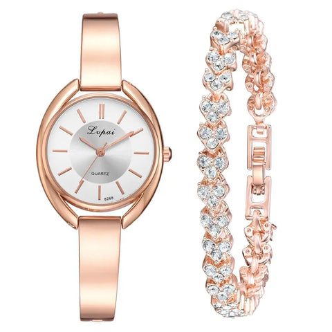 Gold Quartz Watch