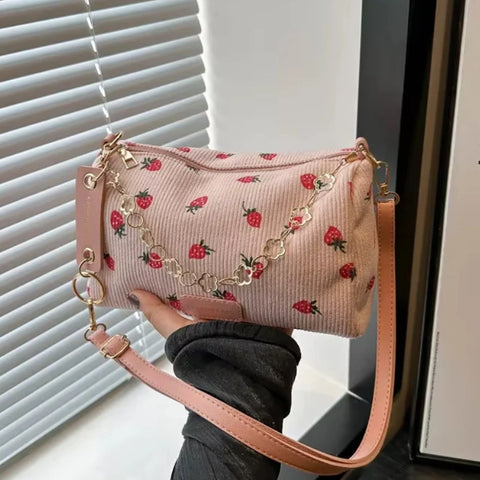 Cute Strawberry Shoulder Bags