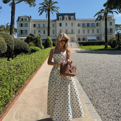2025 Polka Dot Maxi Dresses