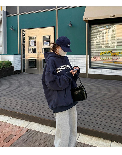 Letter Print Hoodies