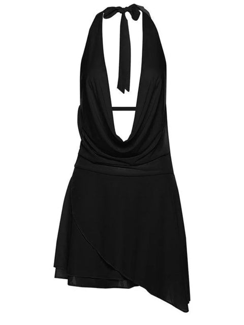 Halter Backless Mini Dress