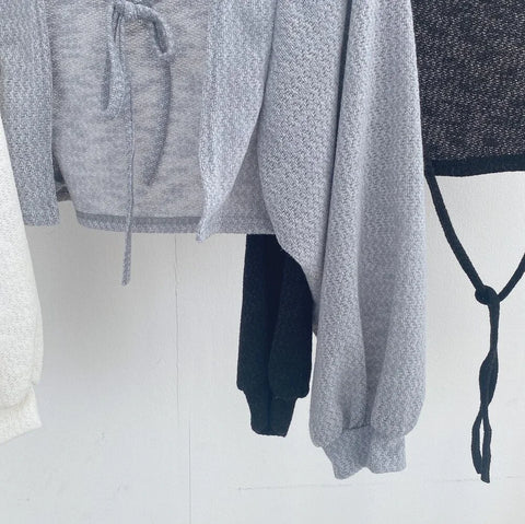 Sunscreen Lace-up Knitwear
