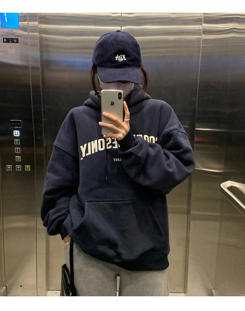 Letter Print Hoodies