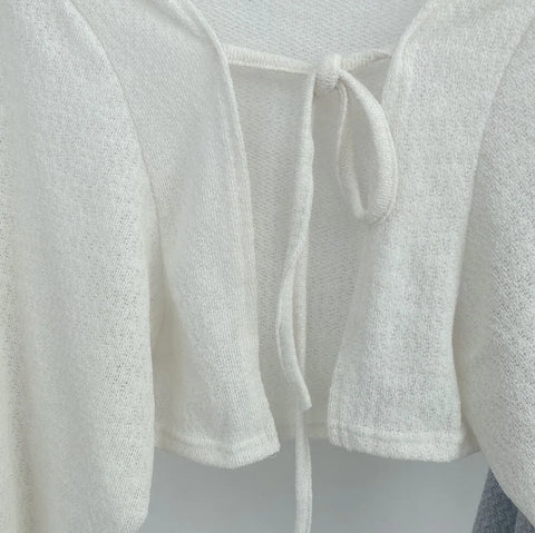 Sunscreen Lace-up Knitwear