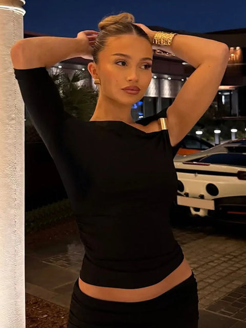 Short Sleeves Ruched T-Shirt