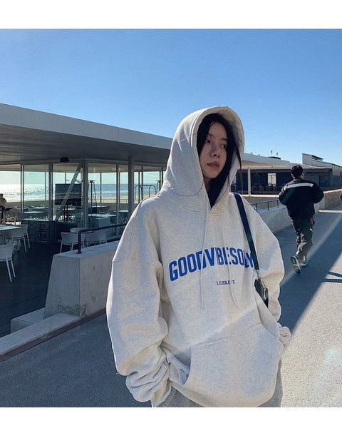 Letter Print Hoodies