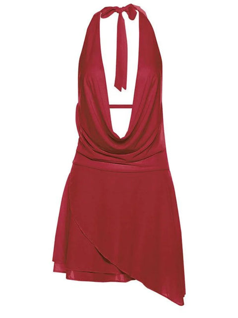 Halter Backless Mini Dress