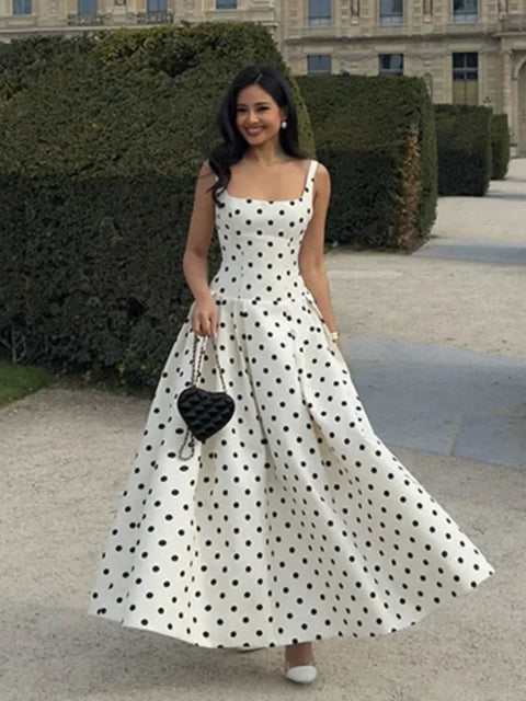 2025 Polka Dot Maxi Dresses