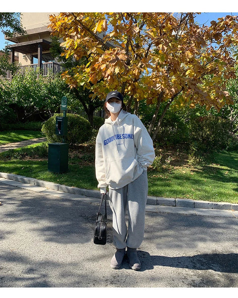 Letter Print Hoodies