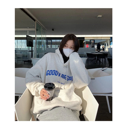 Letter Print Hoodies