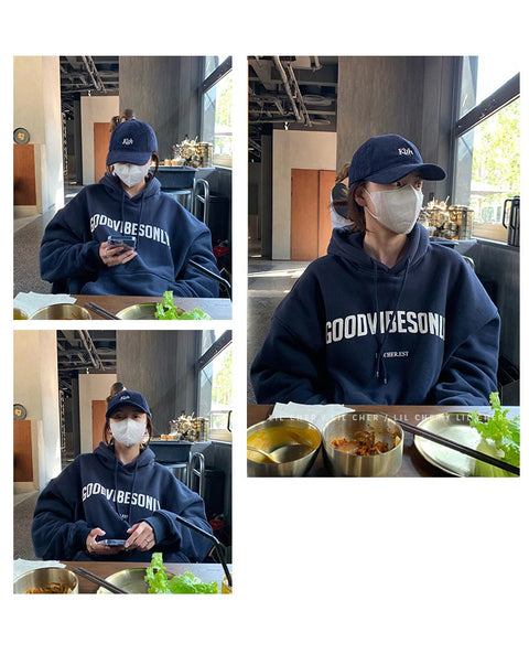 Letter Print Hoodies