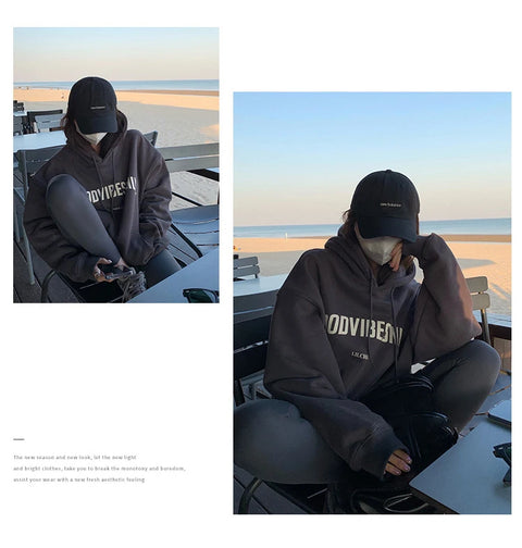 Letter Print Hoodies