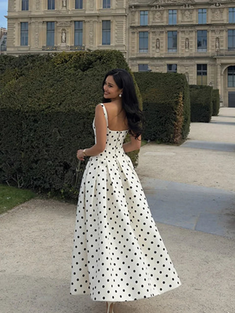 2025 Polka Dot Maxi Dresses