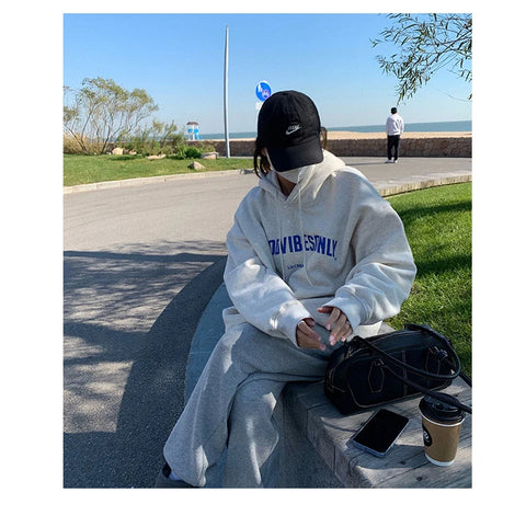 Letter Print Hoodies