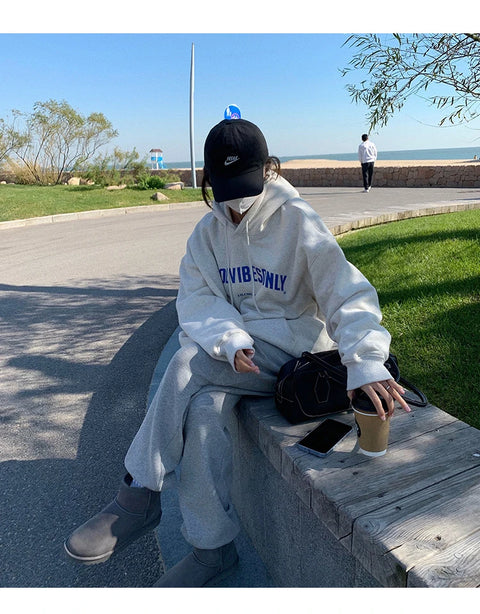 Letter Print Hoodies