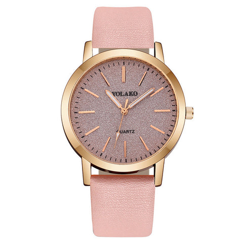 Leather Quartz Watch