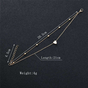 Pearl Heart Infinity Ankle