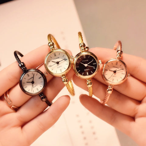 Gold Bangle Watch