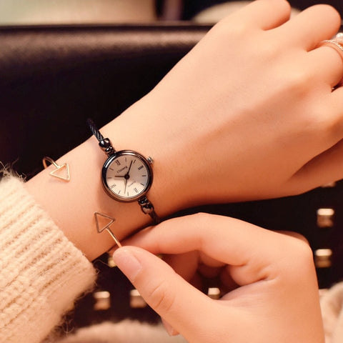 Gold Bangle Watch