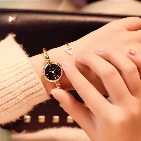 Gold Bangle Watch