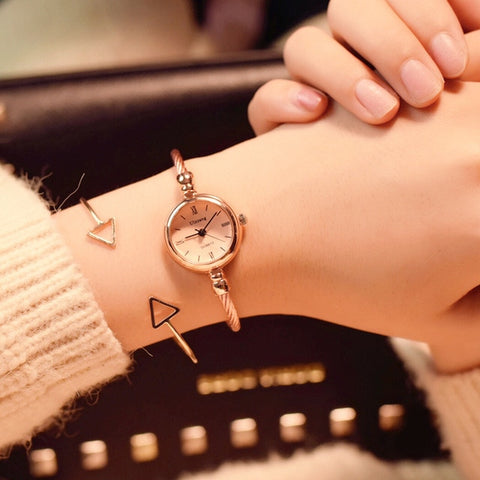 Gold Bangle Watch
