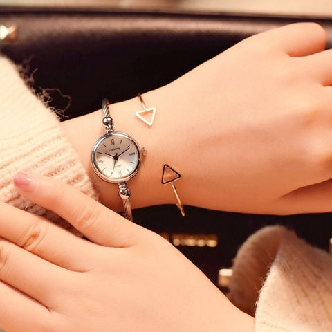 Gold Bangle Watch