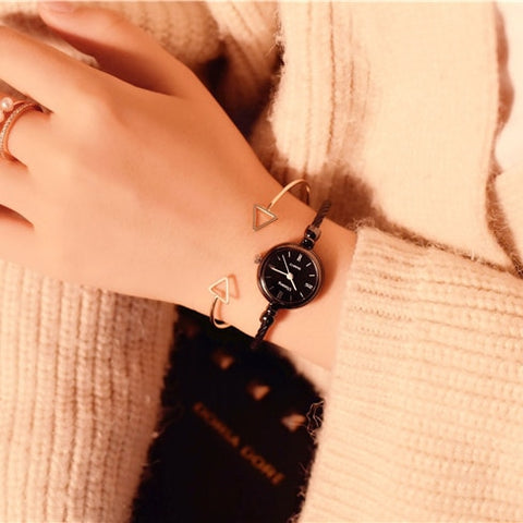 Gold Bangle Watch
