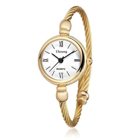 Gold Bangle Watch