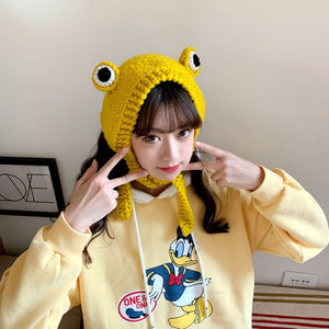 Winter Knitted Hat Cap Set