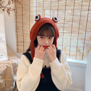 Winter Knitted Hat Cap Set