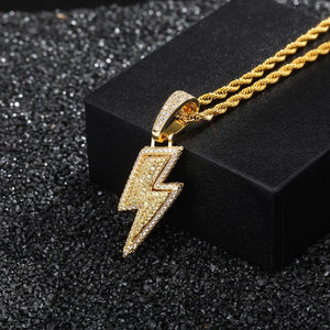Full Zircon Lightning Necklace