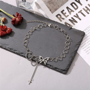Multi-layer Coin Chain Choker Necklace