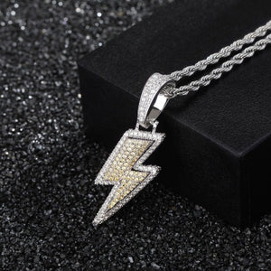 Full Zircon Lightning Necklace
