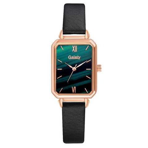 Bracelet Set Green Dial Watch