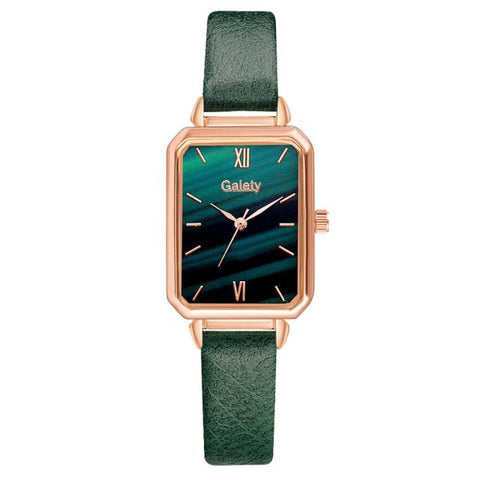Bracelet Set Green Dial Watch