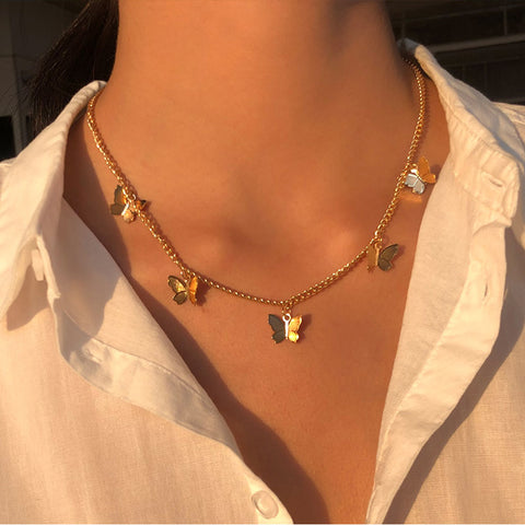 Multilaye Butterfly Necklace