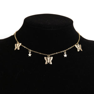 Multilaye Butterfly Necklace