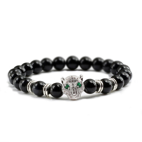Men Black Lava Healing Bracelet