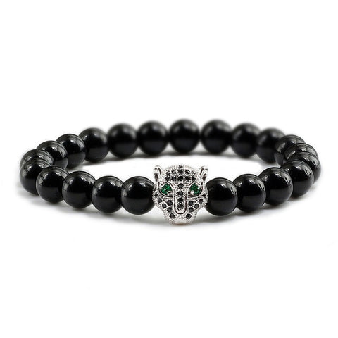 Men Black Lava Healing Bracelet