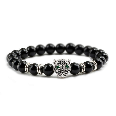 Men Black Lava Healing Bracelet