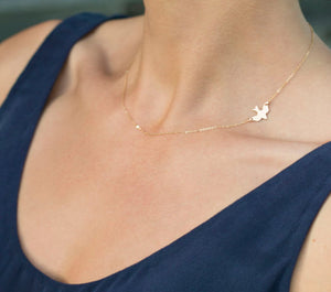 Tiny Heart Choker Necklace