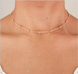 Tiny Heart Choker Necklace