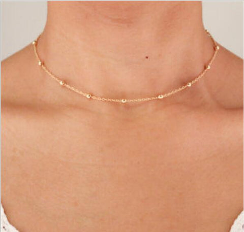 Tiny Heart Choker Necklace