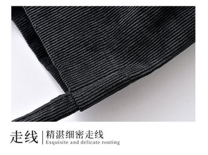 Women Corduroy Shopping Bag Female Canvas Cloth Shoulder Bag Environmental Storage Handbag Reusable Foldable Eco Grocery Totes
