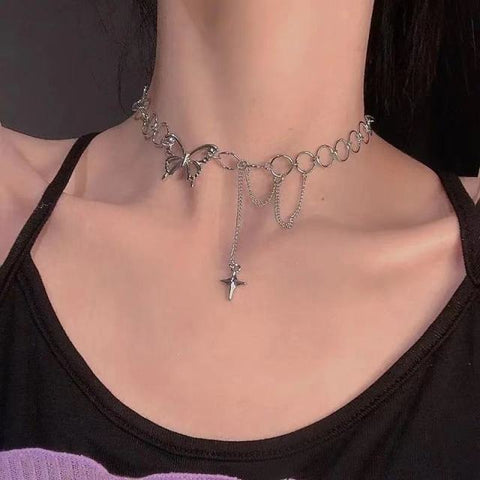 New Shiny Butterfly Necklace