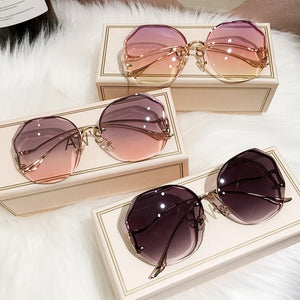 Irregular Round Sunglasses