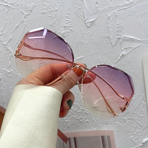 Irregular Round Sunglasses