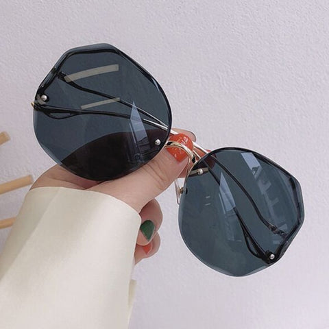 Irregular Round Sunglasses