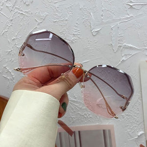 Irregular Round Sunglasses